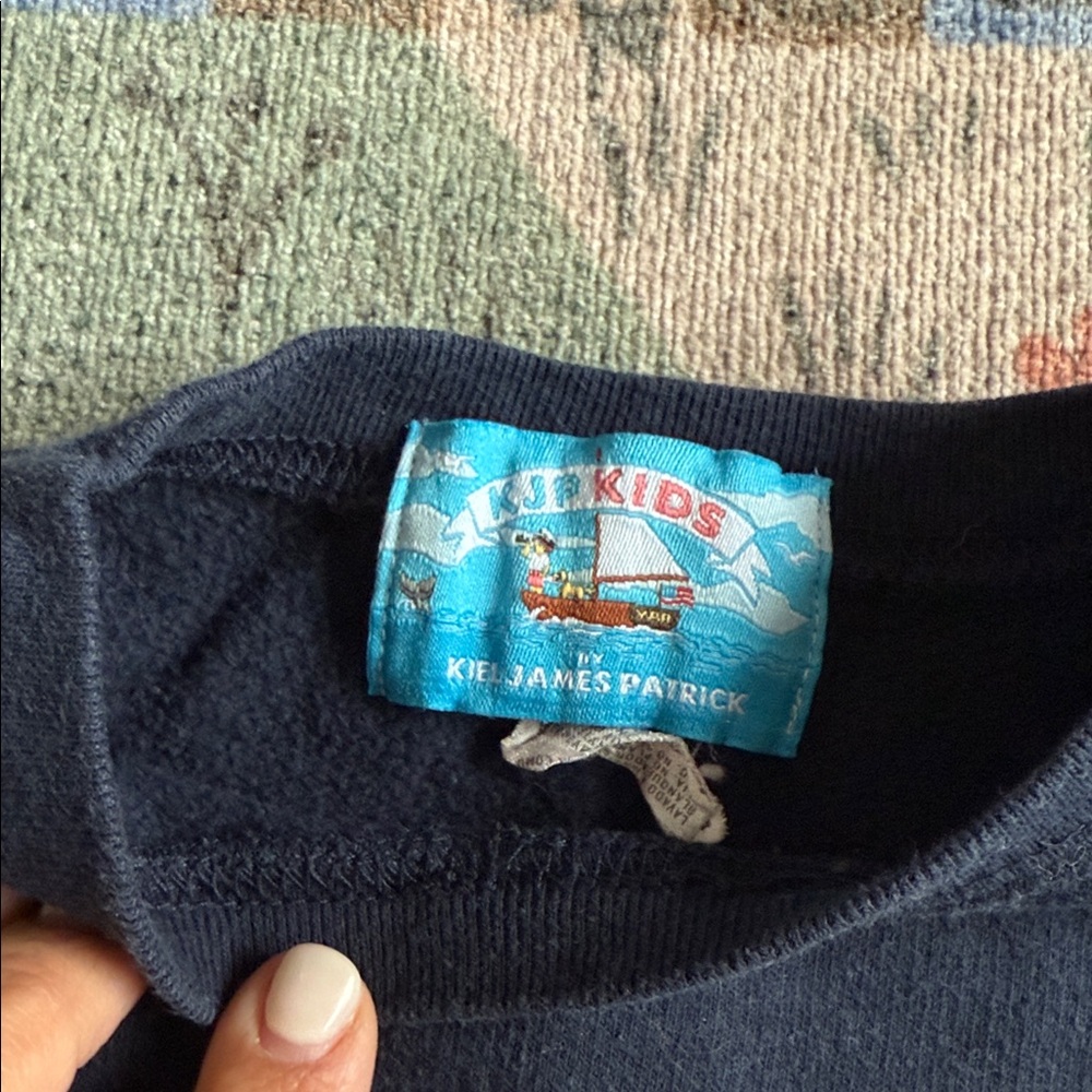 Kiel James Patrick Navy Newport Kids Sweatshirt - Picture 3 of 3